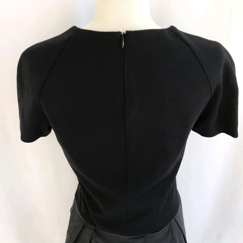 Jil Sander Short Sleeve  Little Black Cocktail Dress Knee Length 34 (Small) - Picture 7 of 9